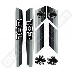 GRAUE PEUGEOT 103 STICKERS