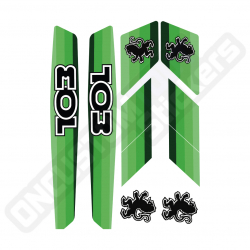 PEUGEOT 103 GREEN STICKERS