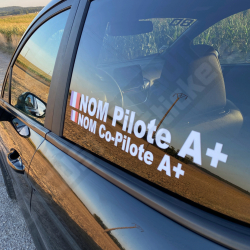 LETTERING PILOTA RALLY