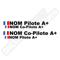 LETTERING PILOTA RALLY