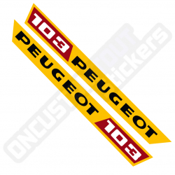 PEUGEOT 103 MVL 1971 FUEL TANK STICKERS