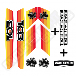 KOMPLETTES DEKOR-KIT PEUGEOT 103