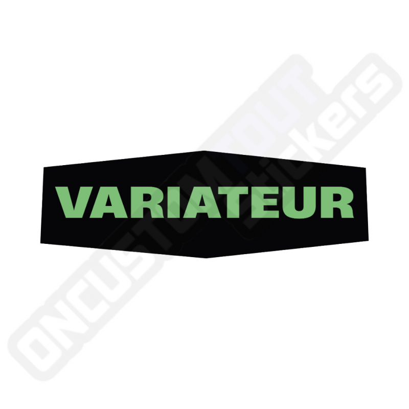 PEUGEOT 103 VARIATOR COVER STICKER