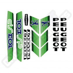 KIT D'AUTOCOLLANTS VERTS PEUGEOT 103 SP