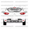 REAR WINDOW LETTERING 3 LINES