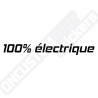 100% ELECTRIC STICKERS