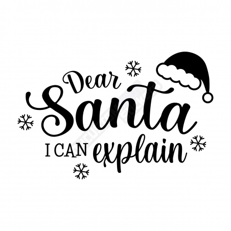 PEGATINA CON FRASE DIVERTIDA DE NAVIDAD