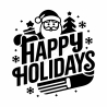 LUSTIGER WEIHNACHTSZITAT-AUFKLEBER