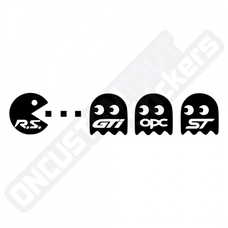 PAC-MAN RENAULT SPORT STICKER PAC-MAN RENAULT SPORT STICKER