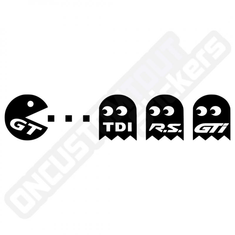 PAC-MAN-STICKER FÜR SUBARU GT