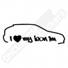 PEGATINAS I LOVE MY LEON