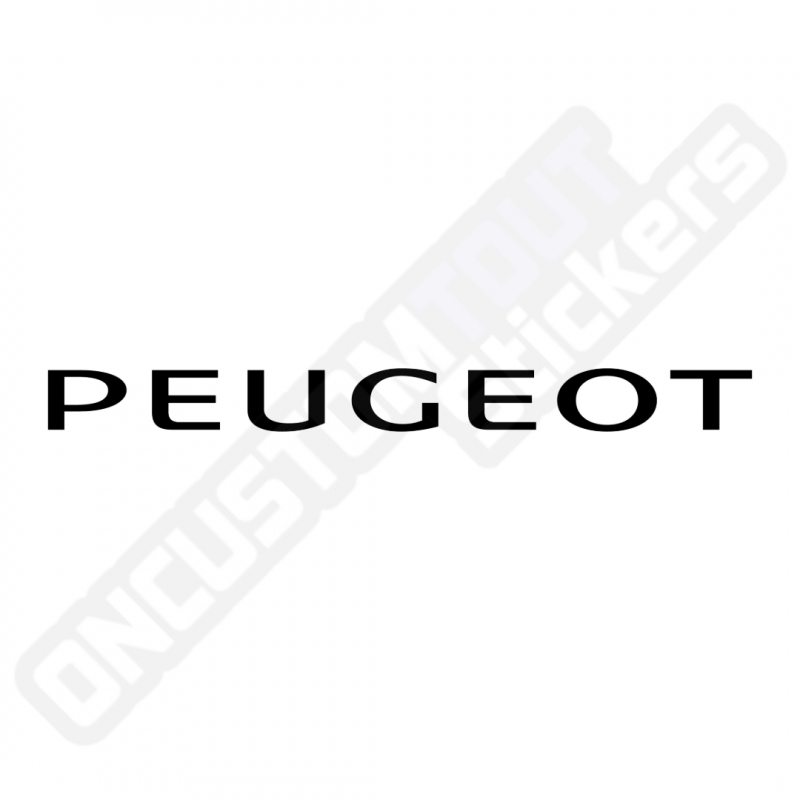 PEUGEOT SCHRIFTZUG STICKER