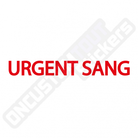 PEGATINAS URGENTE SANGRE