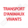 PEGATINAS TRANSPORTE DE ANIMALES VIVOS